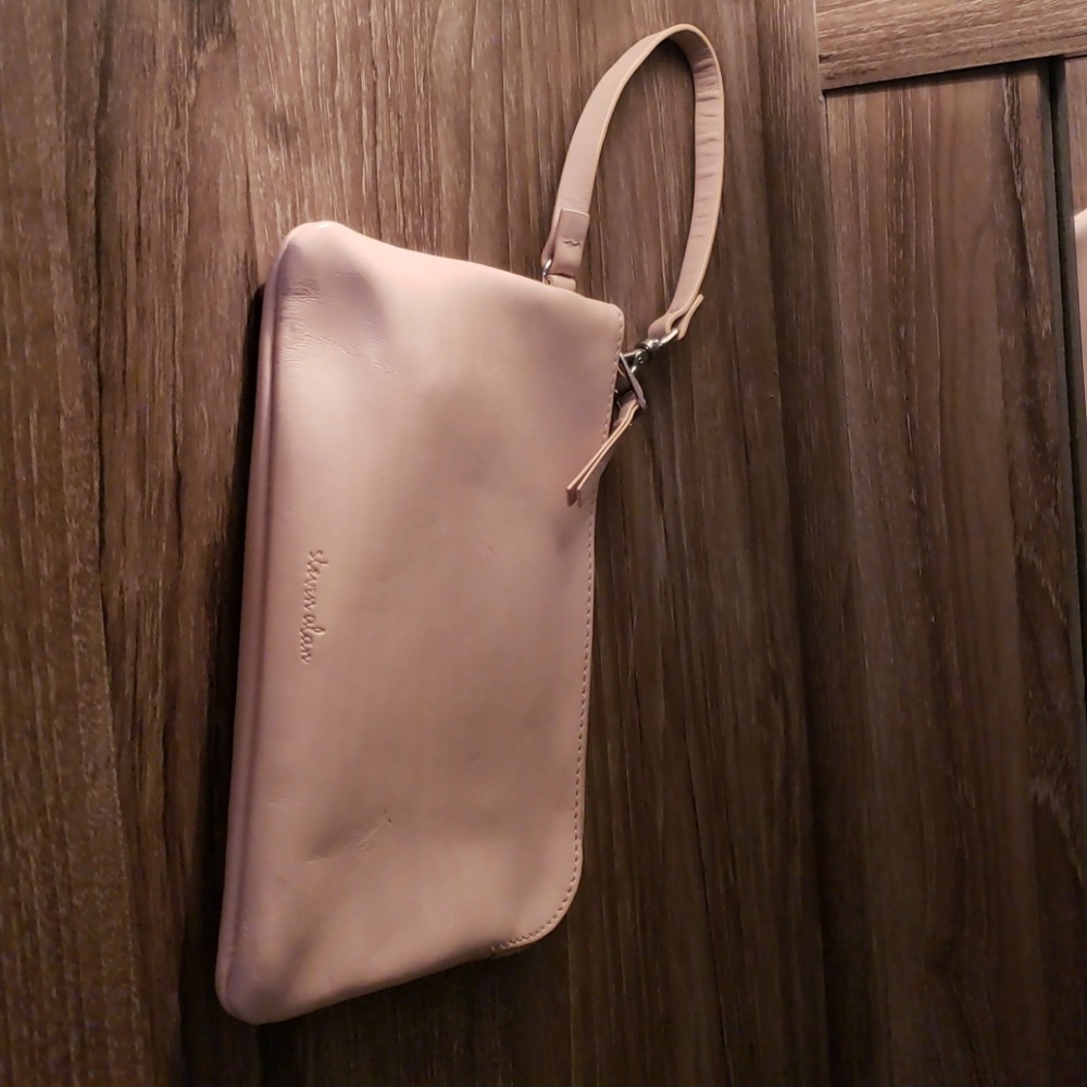 Pale pink steve and Alan wristlet.